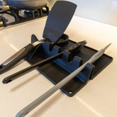 Silicone Spoon Rest Pad Black image 1